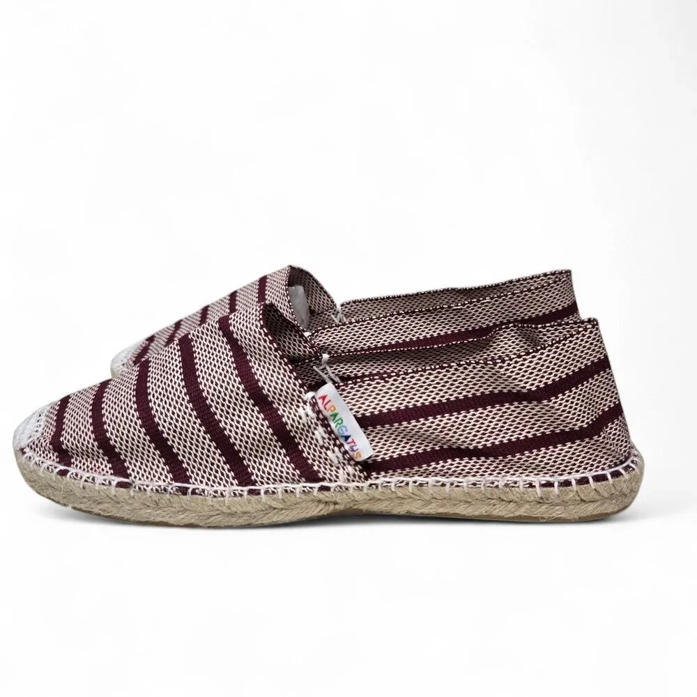 Alpargatus Espadrille Flats Women's Striped Handmade Resort‎ Rope Slip On 9.5